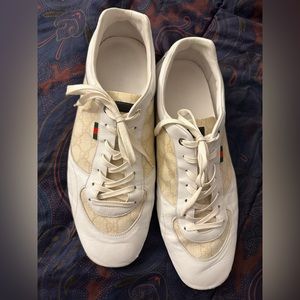 White Lace-up driver shoes